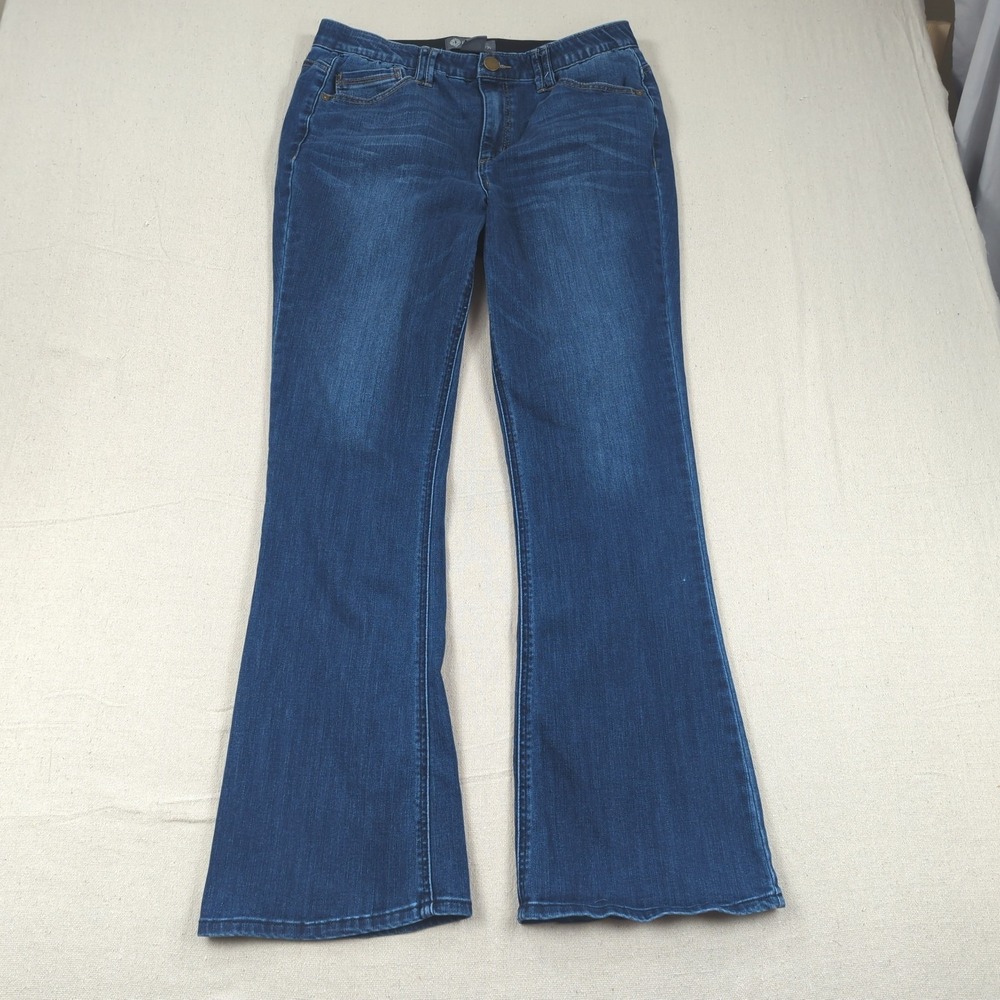 Democracy Jeans Womens 14 Blue Ab Technology Boot Cut Stretch Casual